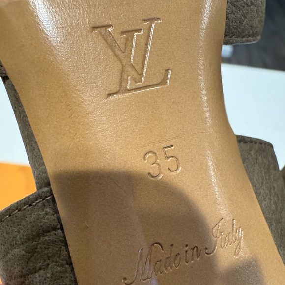 New & Authentic Louis Vuitton Leather Gladiator sandals - Picture 10 of 14